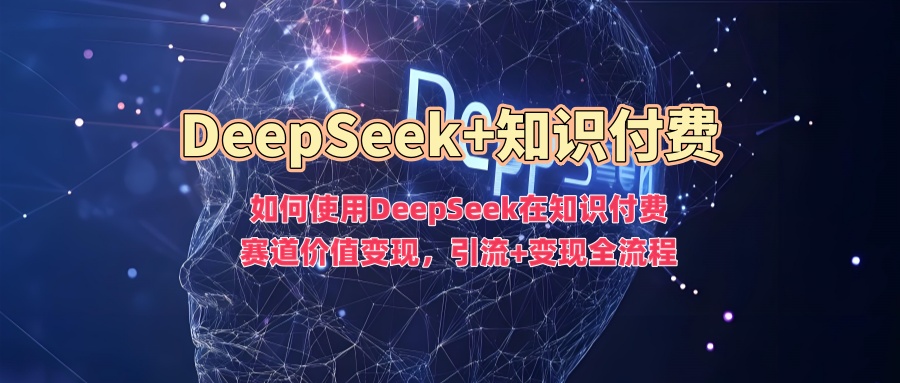 如何使用DeepSeek在知识付费赛道价值变现，引流+变现全流程-忧忧资源网