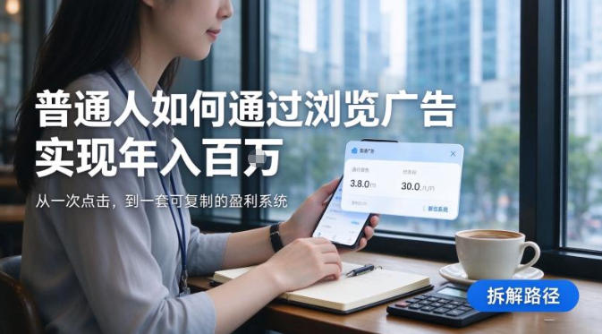 2026最新技术，24小时全自动浏览广告，全网独家项目，单台设备日入200+新手小白可快速上手，支持实地学习实地考察【揭秘】-幽忧帮