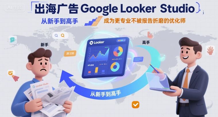 出海广告Google Looker Studio从新手到高手,成为更专业不被报告折磨的优化师-幽忧帮
