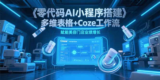 零代码AI小程序搭建,多维表格+Coze工作流,赋能美容门店业绩增长-幽忧帮