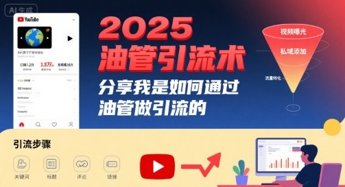 2025油管引流术,分享我是如何通过油管做引流的-幽忧帮