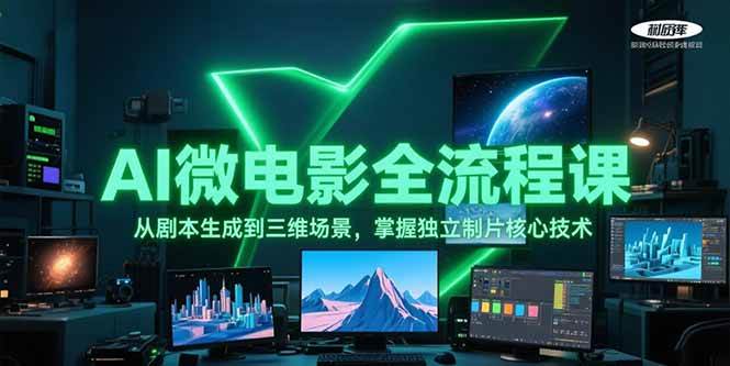 AI微电影全流程课,从剧本生成到三维场景,掌握独立制片核心技术-幽忧帮