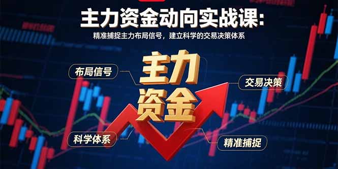 主力资金动向实战课-8月:精准捕捉主力布局信号,建立科学的交易决策体系-幽忧帮