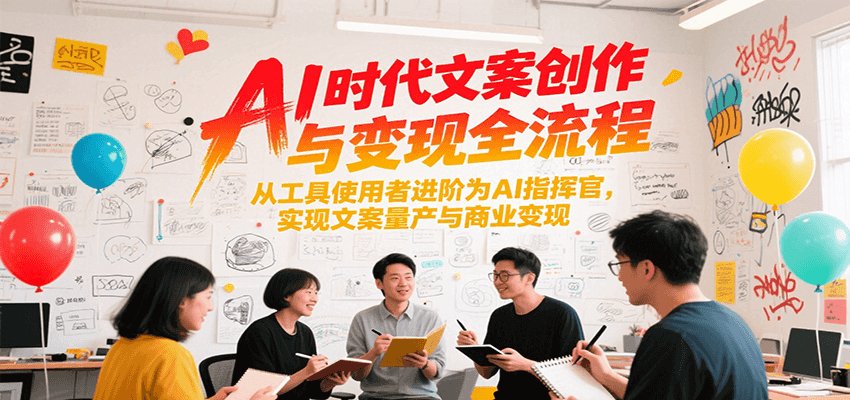 AI时代文案创作与变现全流程,从工具使用者进阶为AI指挥官,实现文案量产与商业变现-幽忧帮