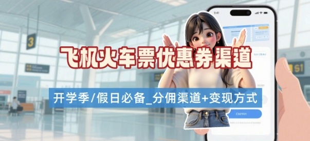 学生党必看!机票火车票优惠券申请渠道 + 项目打法,开学季节日速存-幽忧帮