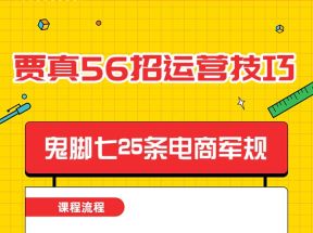 81条军规淘宝运营速成指南，贾真56条运营技巧