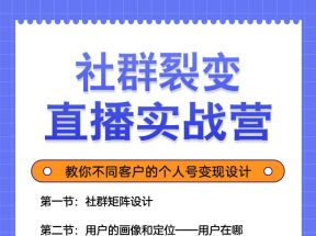 蚂蚁社群电商·社群裂变直播实战营，社群引流4大方法